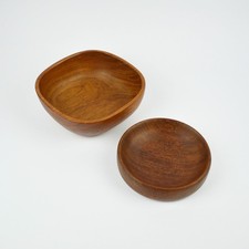 2 Teck Coupes - Assiette - Bol