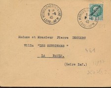 Lettre Guerre Libération Ilot de St Nazaire ref MA 38