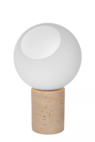 Lampe table verre travertin - table,