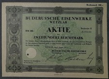 Buderusian Ironworks, Wetzlar 1937 200 RM