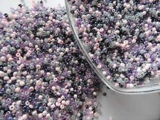1000 PERLES DE ROCAILLE VIOLET
