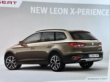 Seat Leon X-Perience Car Sales Info Brochure Frameable September 2014