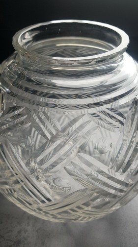 Vase boule art déco verre - art-déco, ou
