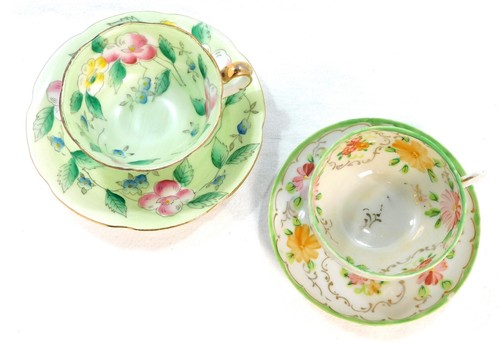Vintage pair demitasse cups - demitasse, &