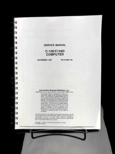 Commodore 128 c128d service - c-128,
