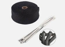 10M Bande Thermique Isolante largeur 5cm +10 Collier Tube Collecteur Echappement