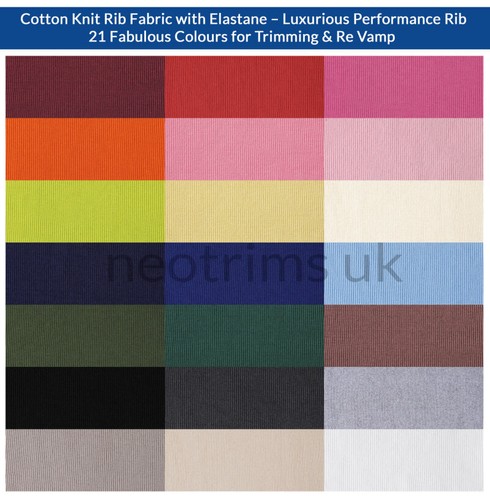Tissu jersey côtelé - , en