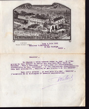ISSY-LES-MOULINEAUX (92) INSTITUTION YOUNG GIRLS "Mme VILBERT" Letter in 1931