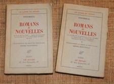 Stendhal ROMANS ET NOUVELLES en 2 vol. LE DIVAN 1928 vergé N°
