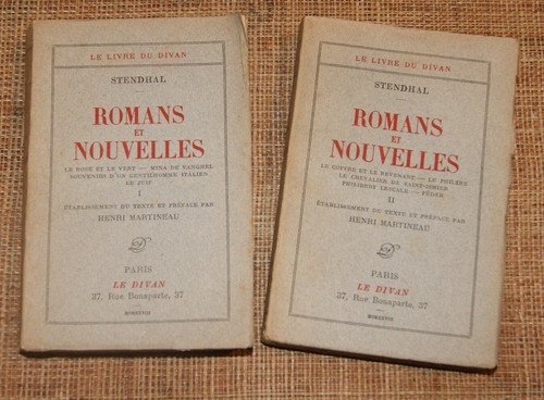 Stendhal romans nouvelles - et,