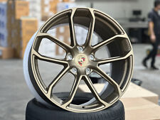 New 21x9.5 21x11 BLACKOUT FORGED PORSCHE CAYENNE GTS (4 Wheel) 5x130 MATT BRONZE
