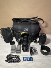 Nikon D80 10.2 Mp Digital SLR Camera DX AF-S Nikkor 18-55mm AF-S 55-200 G Ed