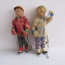 petit couple en celluloid PETITCOLIN 13 cm en bon état