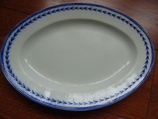 ANTIQUE PORCELAIN DISH TURNER era 19th century LG 29 cm