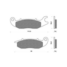 Plaquettes pour freins de moto