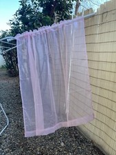 Paire de rideaux voilage rose