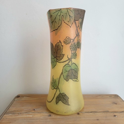 Vase art nouveau verre - art,