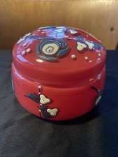 BOITE À COTON ART DECO VERRE