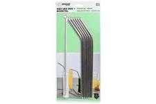 paille réutilisable en acier inox , 6 pailles coudées de 22.5 cm + goupillon,