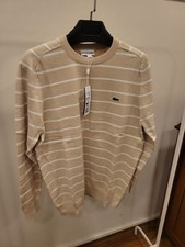 Pull Lacoste raye logo
