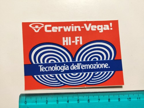 Autocollant cerwin vega - cerwin, hi-fi