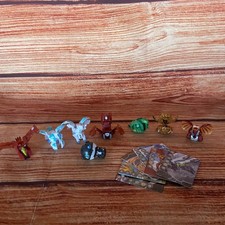 Bakugan Battle Brawlers Action Figures Mixed Lot of 8 With Some Magnetic Cards