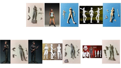 Choix figurines resine - 1/35,