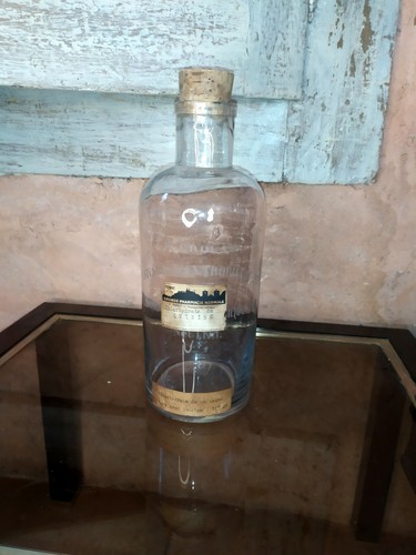 Old glass pharmacy jar - old,