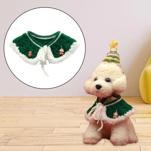 Crochet bavoir chaton collier - chaton,