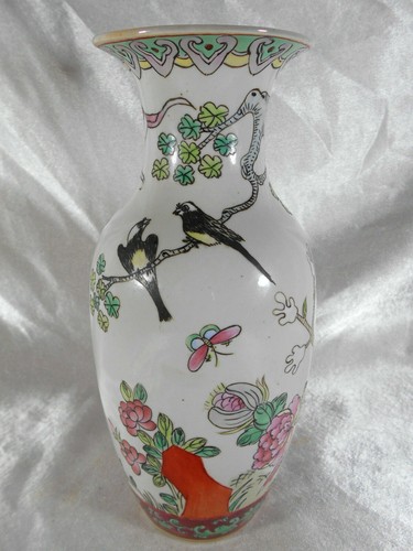 Magnifique vase aux oiseaux - aux,
