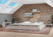 Lit matrimonial blanc 180x200