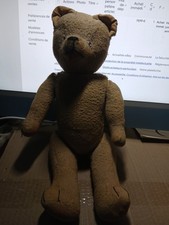 Ours ancien ,intérieur paille- 40 cm env