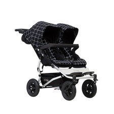 Poussette Double Mountain Buggy Duet v3 Grid - Garantie 2 ans