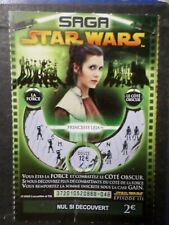 TICKET GRATTAGE SAGA STAR WARS, PRINCESSE LEIA, CINEMA, VF collection TTB C