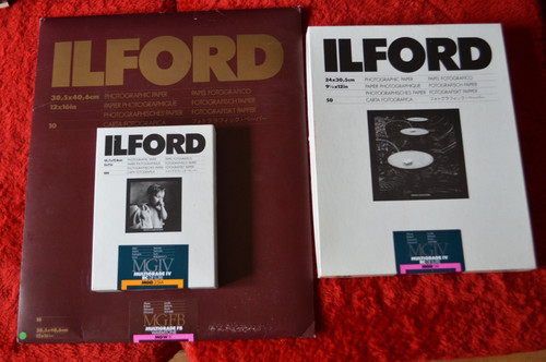 Lot papier photo - ilford, mgfb