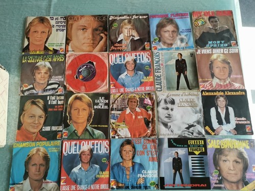 Lot vinyles 45t claude - vinyles,