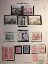 Timbres Belgique Oblitérés