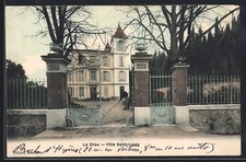 Old postcard La Crau, Villa Saint-Louis with portal and garden 