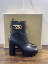 Michael Kors Parker Botte Femme Cuir Noir Casual Platform Femme 39.5