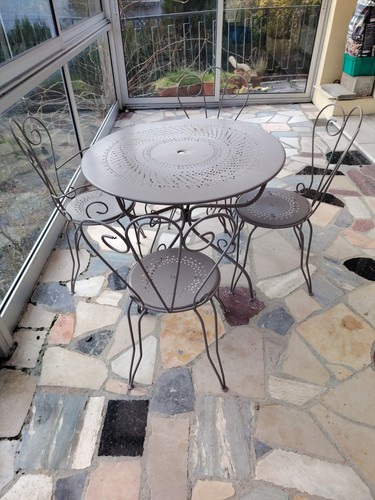 Salon jardin fer forgé - salon,