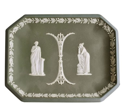 Plat ancien porcelaine - , de