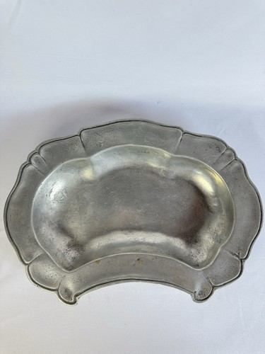Ancien plat barbe étain - ancien,