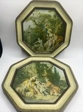 Vintage Sunshine Biscuits Decorative Tin Box Francoise Boucher French Pastoral