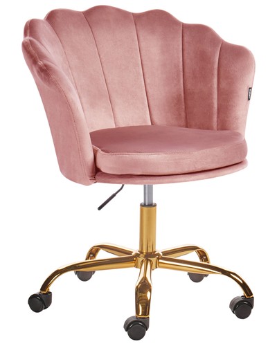 Chaise bureau rose - chaise,