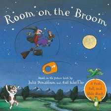Julia Donaldson Room on the Broom Push-Pull-Slide (Libro de cartón)