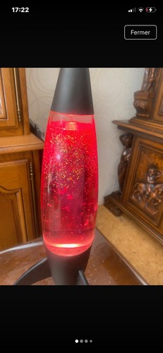 Lampe lave fusée rouge - lave,