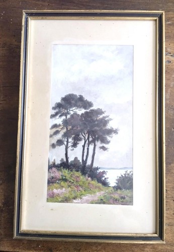 Aquarelle originale bord - aquarelle,