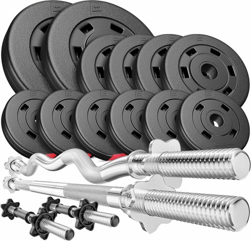Set 45kg haltères barres - 45kg,