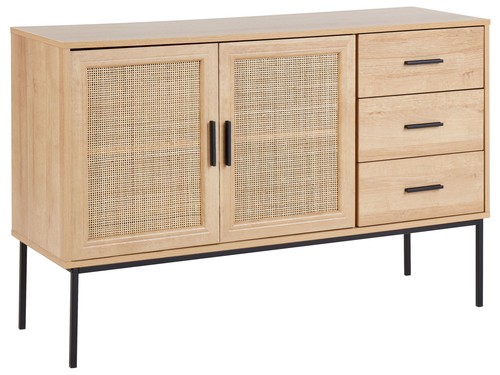 Commode rotin avec 3 - avec,