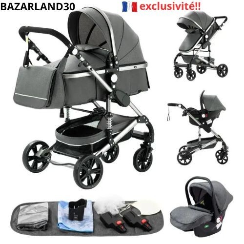 Poussette combinée 1 - poussette,